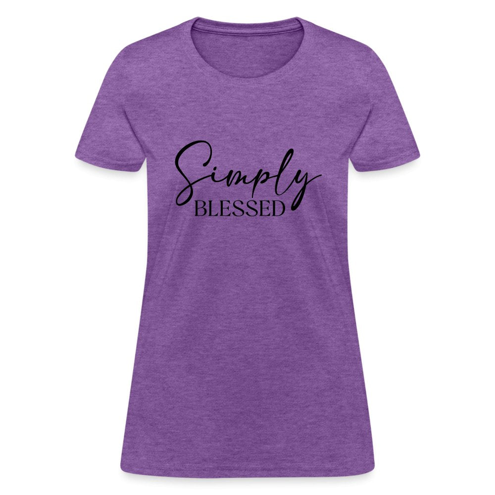 Simply Blessed Women's T-Shirt - purple heather