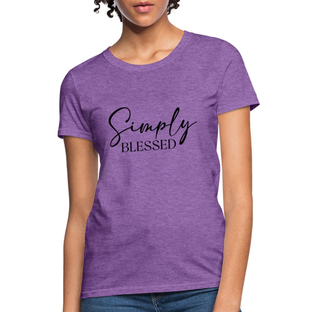 Simply Blessed Women's T-Shirt - purple heather