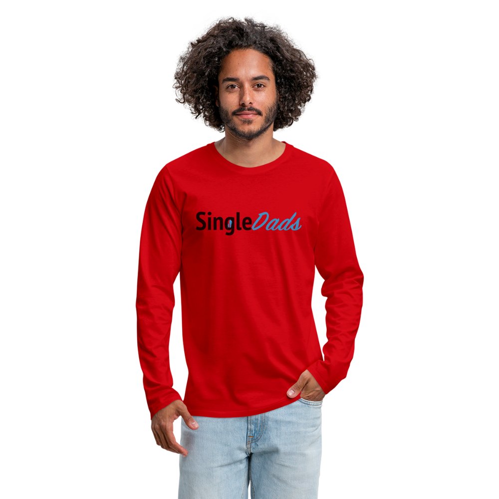 SingleDads Men's Premium Long Sleeve T-Shirt - red