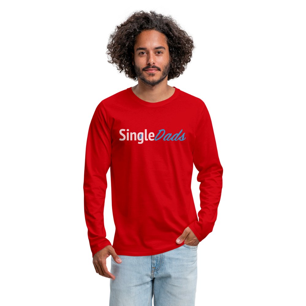 SingleDads Men's Premium Long Sleeve T-Shirt - red