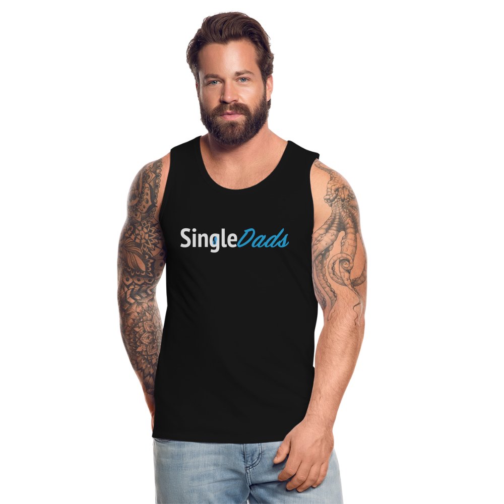 SingleDads Men’s Premium Tank Top - black