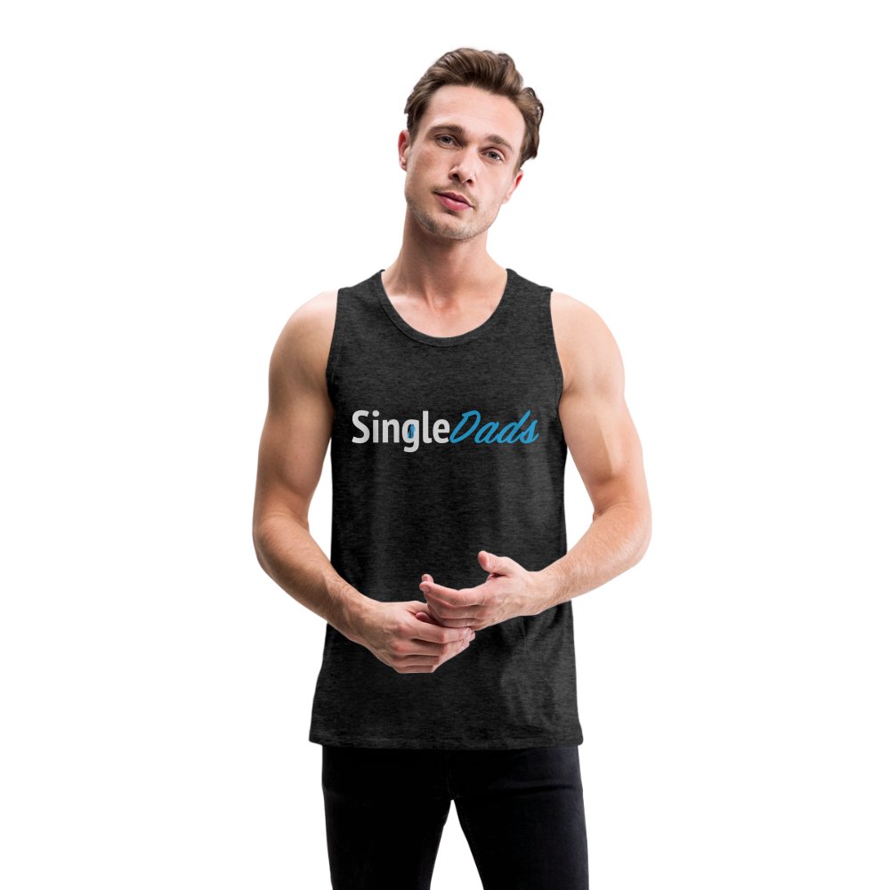 SingleDads Men’s Premium Tank Top - charcoal grey