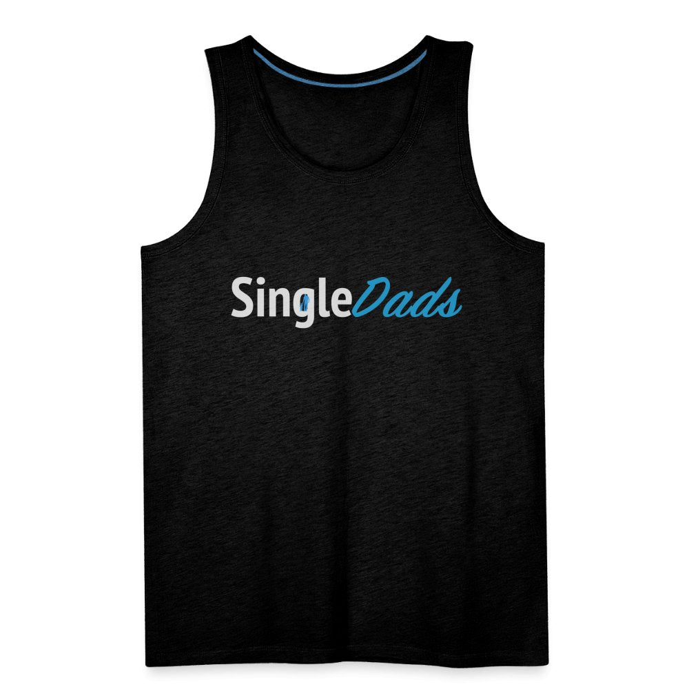 SingleDads Men’s Premium Tank Top - charcoal grey