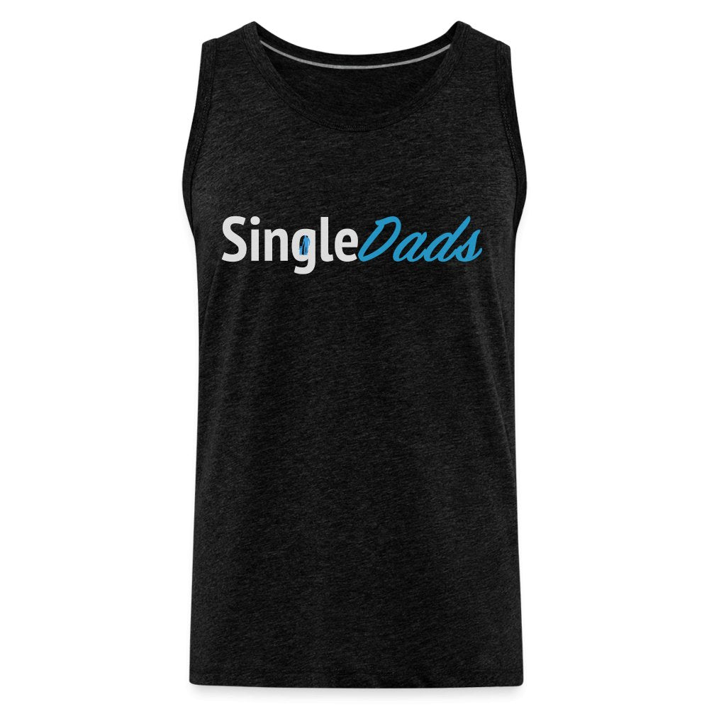 SingleDads Men’s Premium Tank Top - charcoal grey