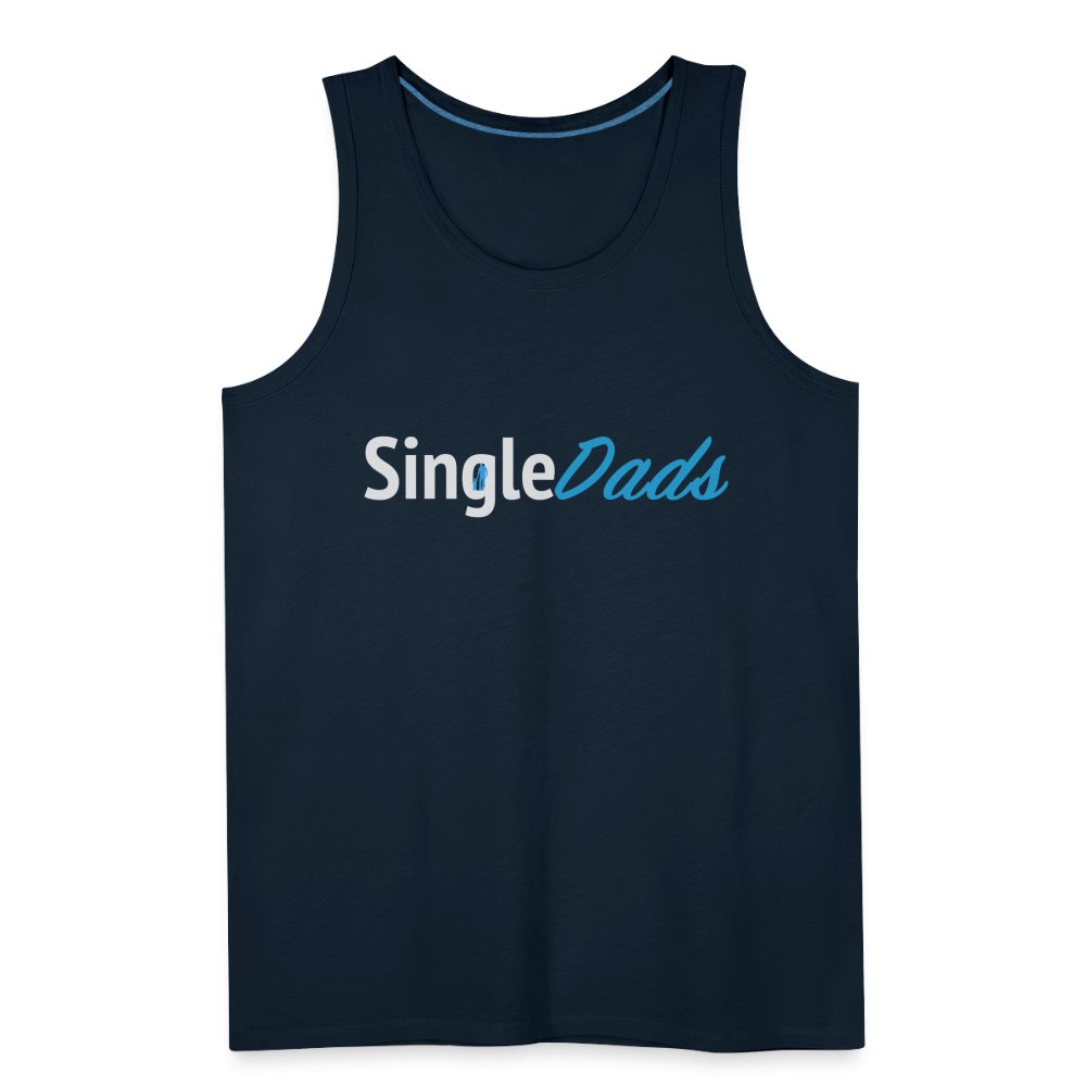 SingleDads Men’s Premium Tank Top - deep navy