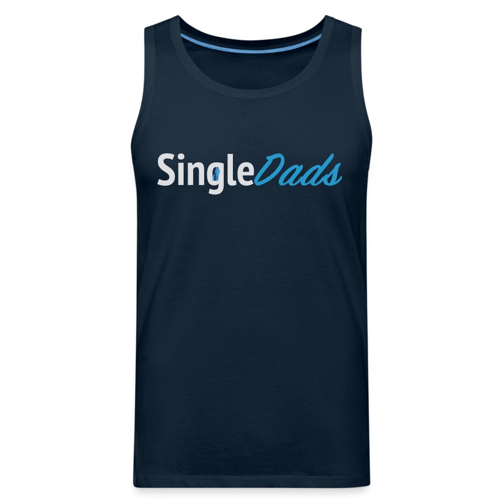 SingleDads Men’s Premium Tank Top - deep navy