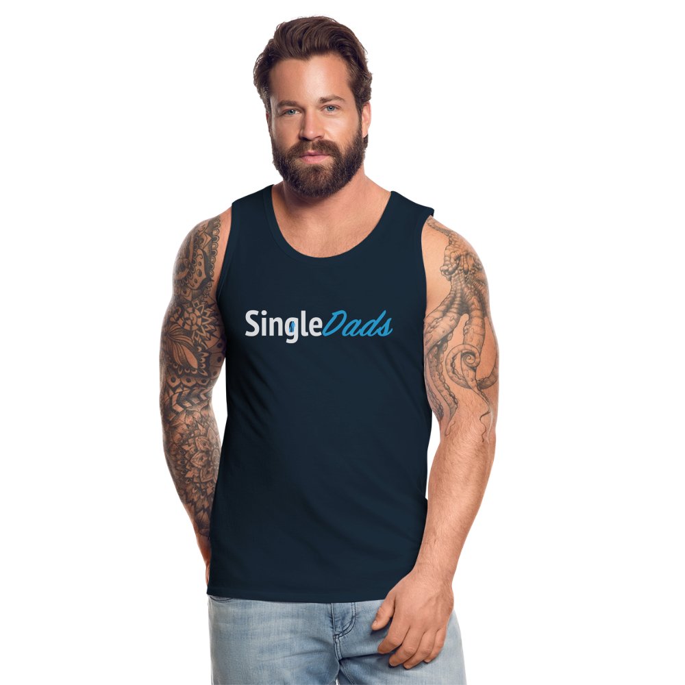 SingleDads Men’s Premium Tank Top - deep navy