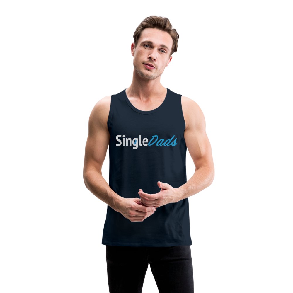 SingleDads Men’s Premium Tank Top - deep navy