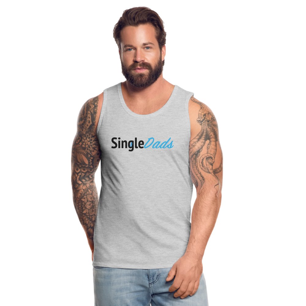 SingleDads Men’s Premium Tank Top - heather gray