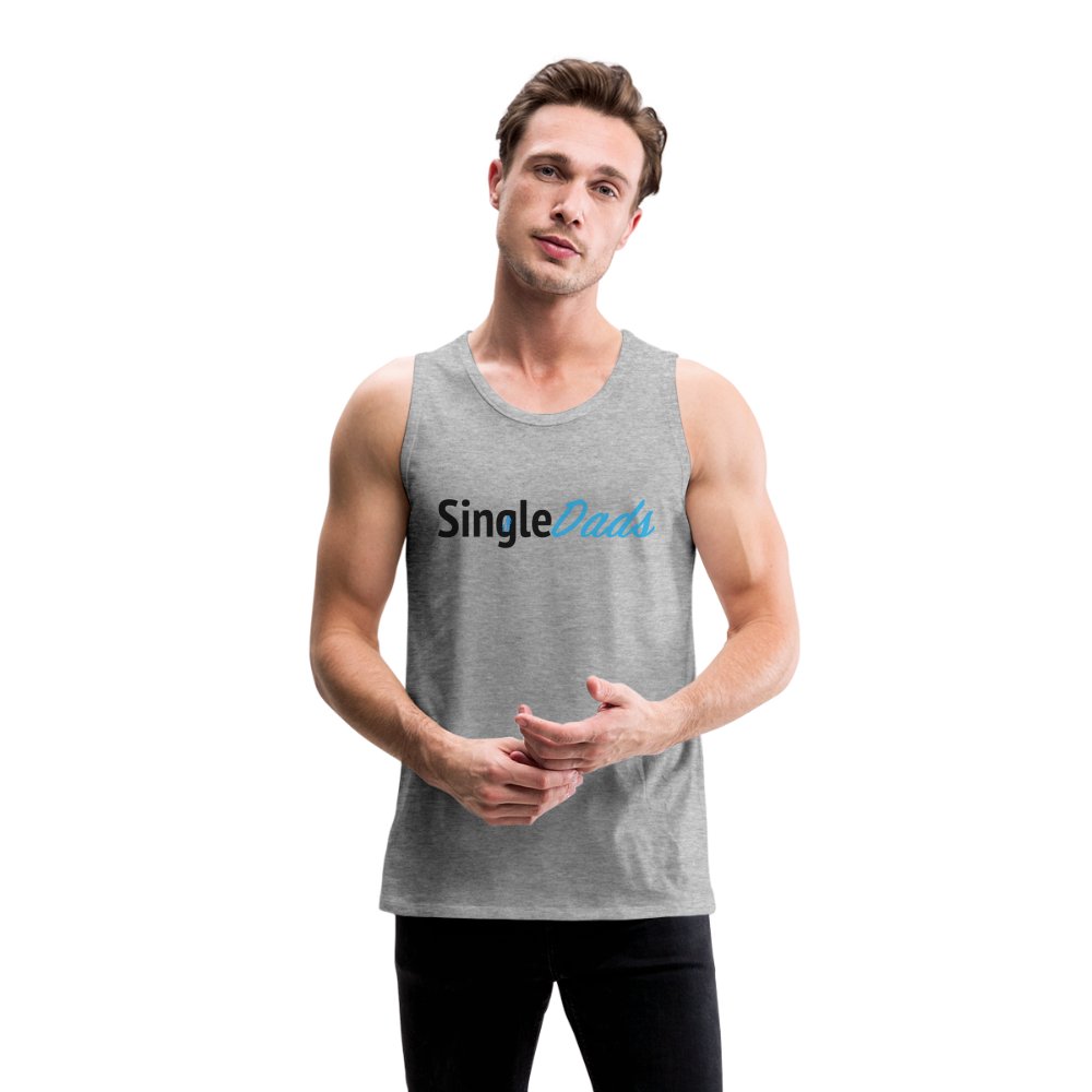 SingleDads Men’s Premium Tank Top - heather gray