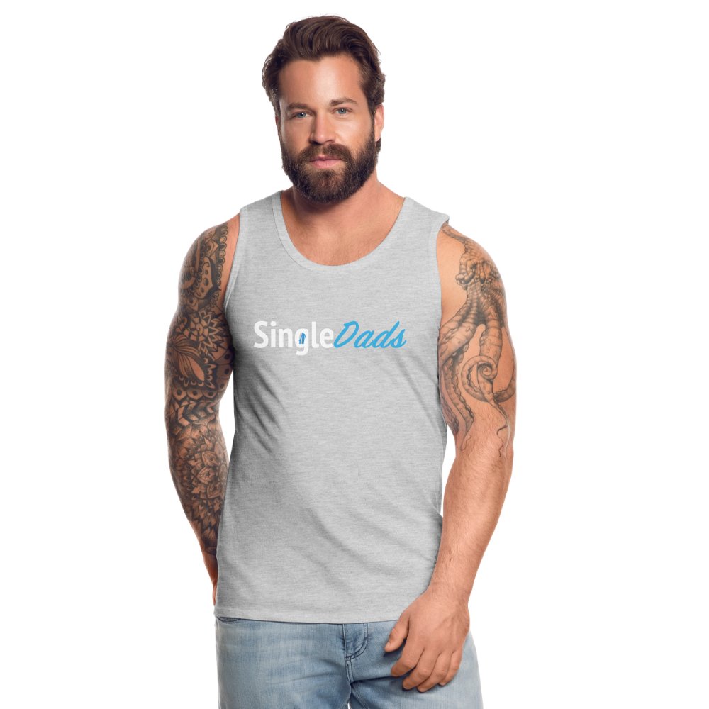 SingleDads Men’s Premium Tank Top - heather gray