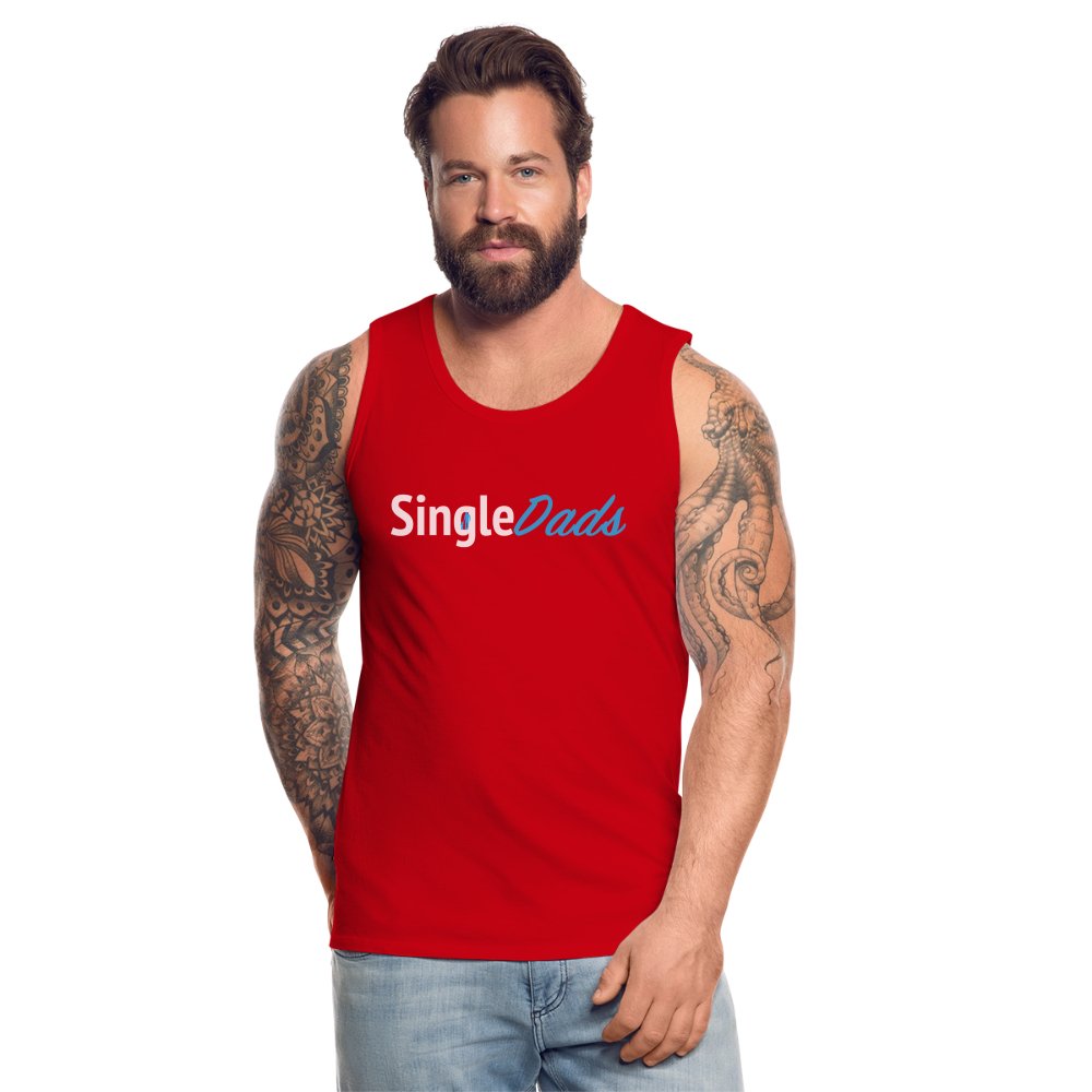 SingleDads Men’s Premium Tank Top - red