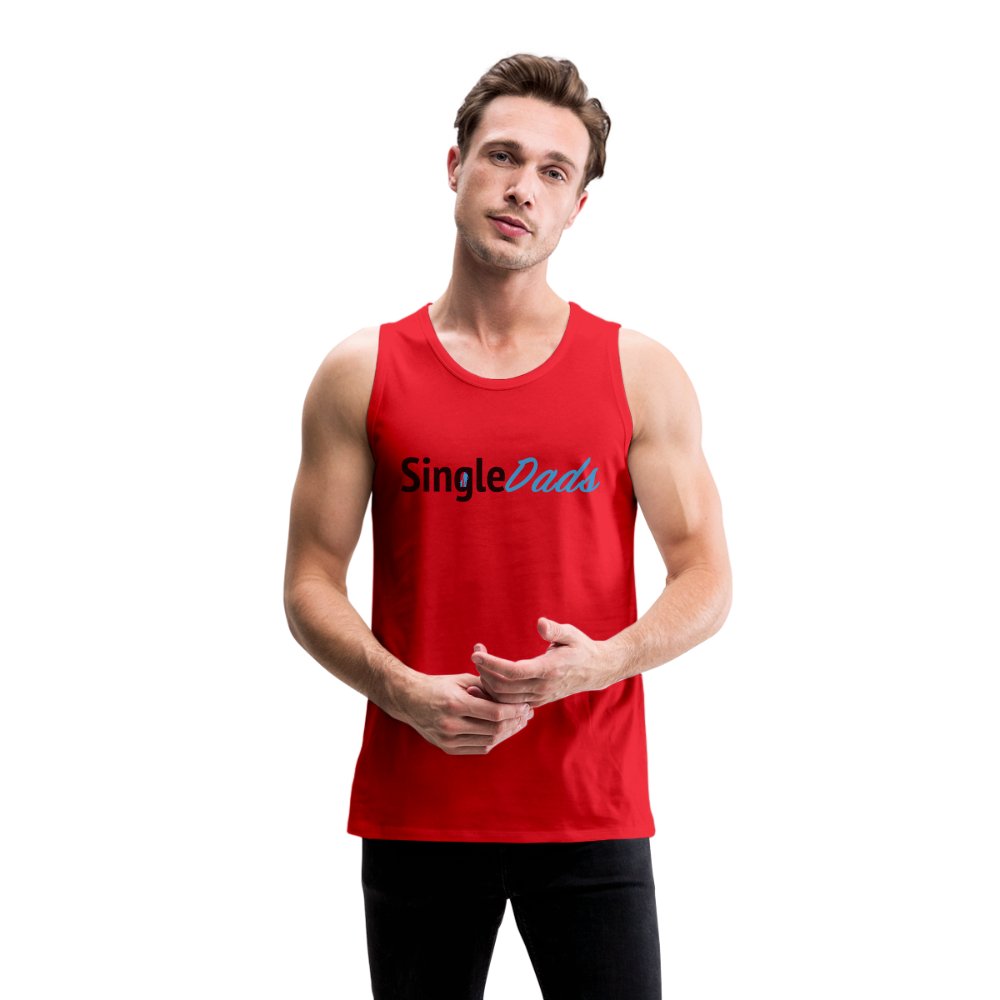 SingleDads Men’s Premium Tank Top - red