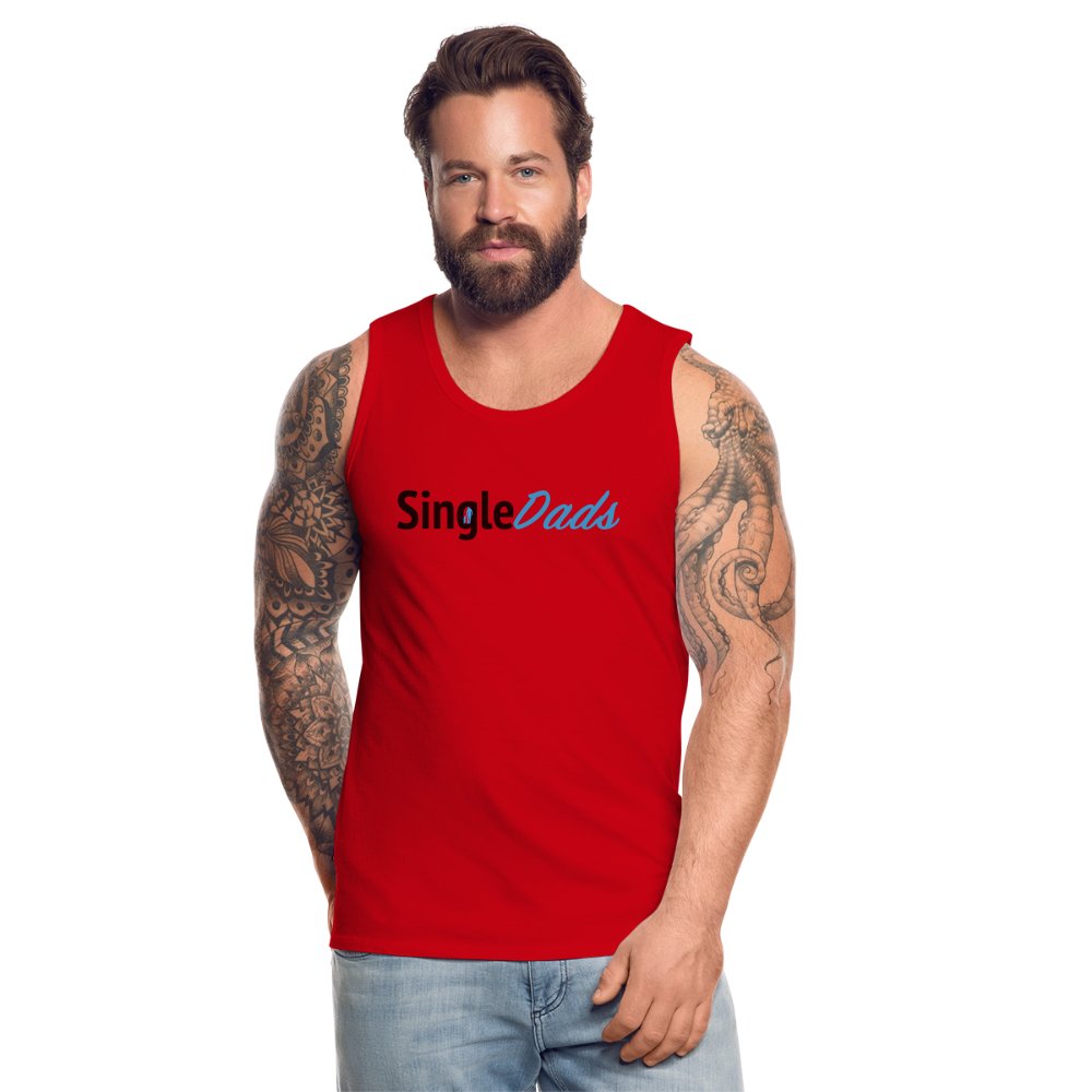 SingleDads Men’s Premium Tank Top - red