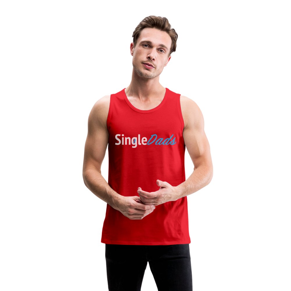 SingleDads Men’s Premium Tank Top - red