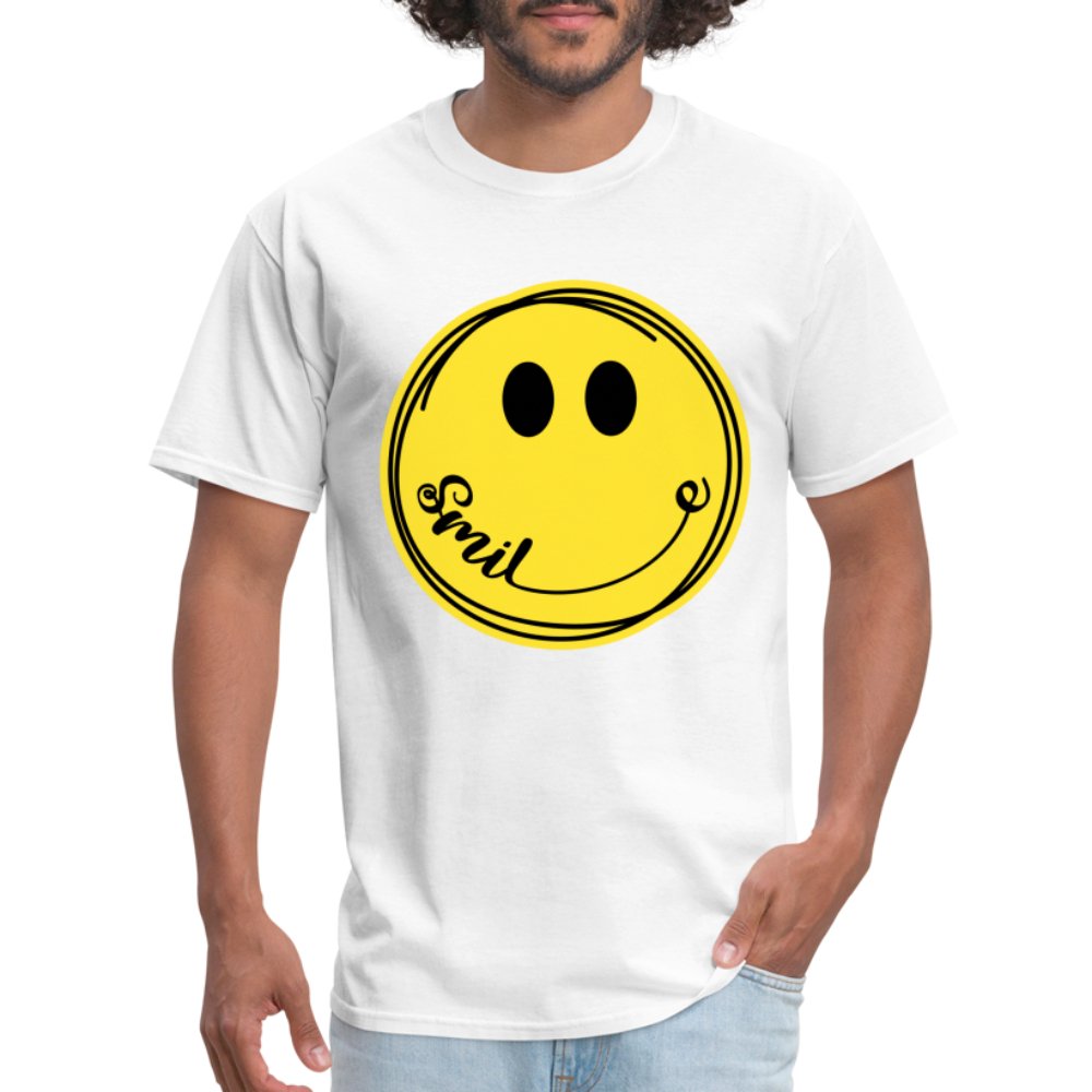 Smiley Face Emoji T-Shirt - black