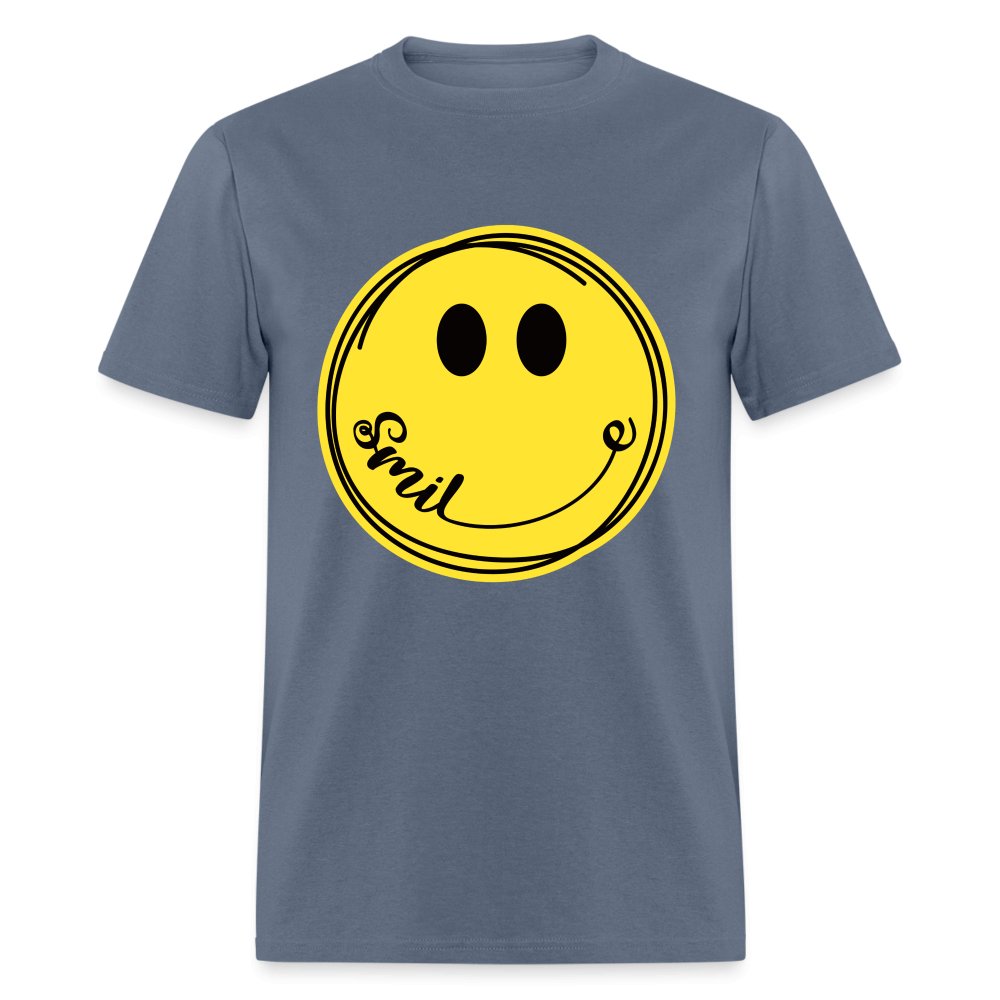 Smiley Face Emoji T-Shirt - denim