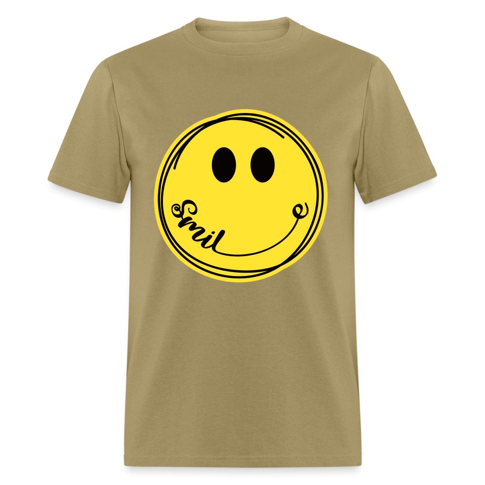 Smiley Face Emoji T-Shirt - heather black