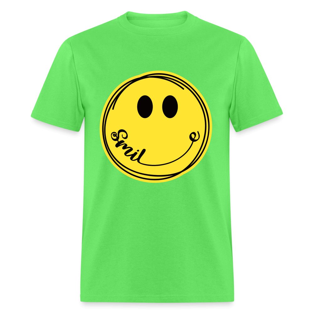 Smiley Face Emoji T-Shirt - khaki