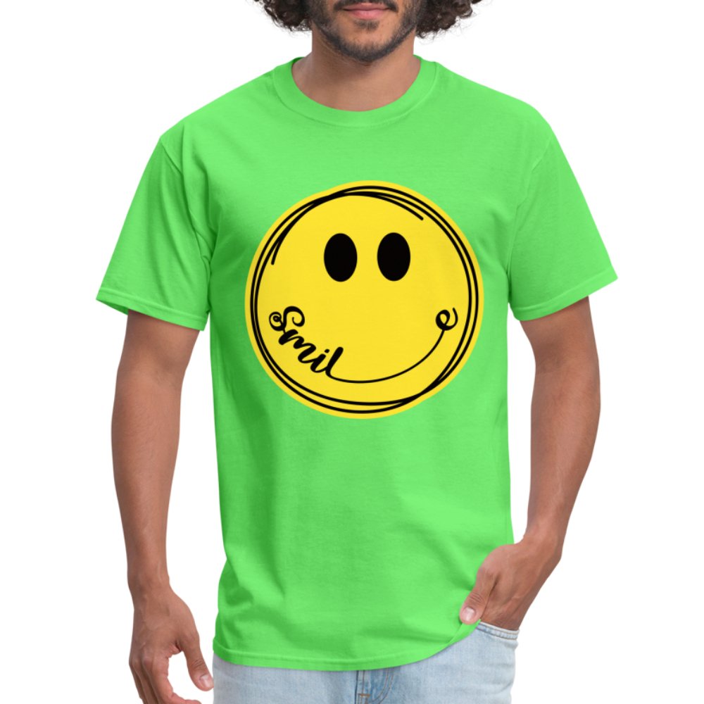 Smiley Face Emoji T-Shirt - kiwi