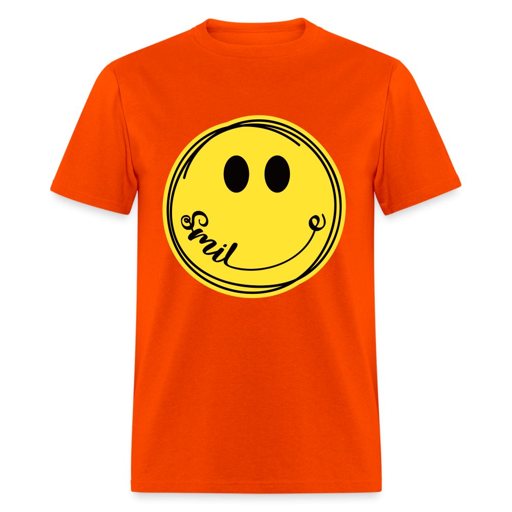 Smiley Face Emoji T-Shirt - orange