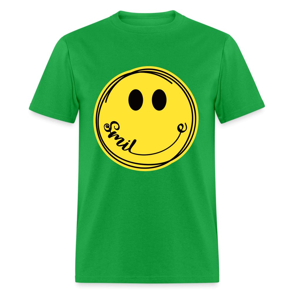 Smiley Face Emoji T-Shirt - royal blue