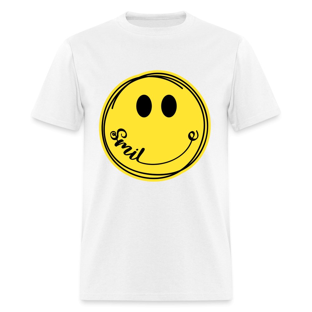 Smiley Face Emoji T-Shirt - white