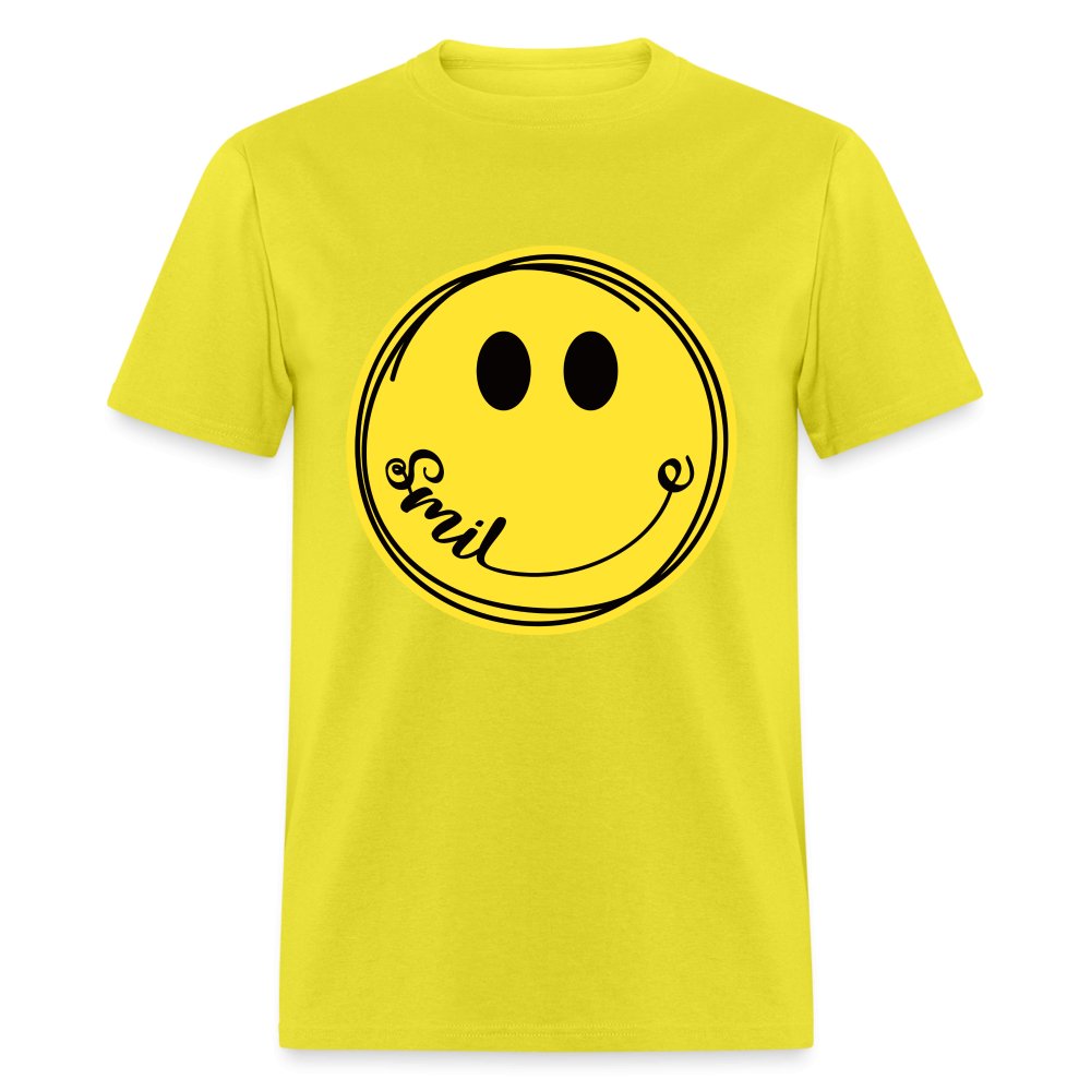 Smiley Face Emoji T-Shirt - yellow