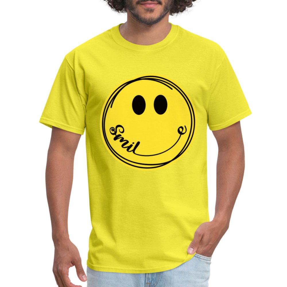 Smiley Face Emoji T-Shirt - yellow