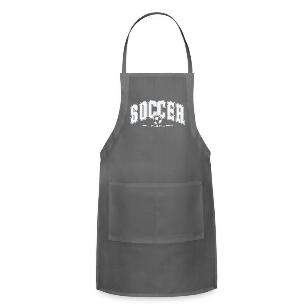 Soccer Mom Adjustable Apron - charcoal