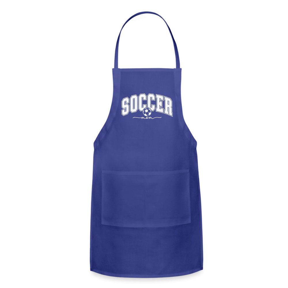 Soccer Mom Adjustable Apron - royal blue