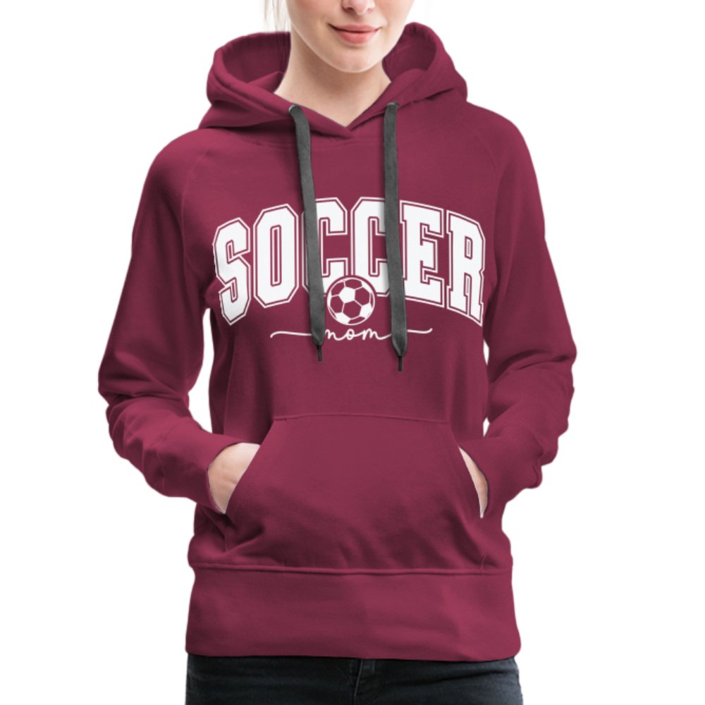 Soccer Mom Women’s Premium Hoodie - burgundy