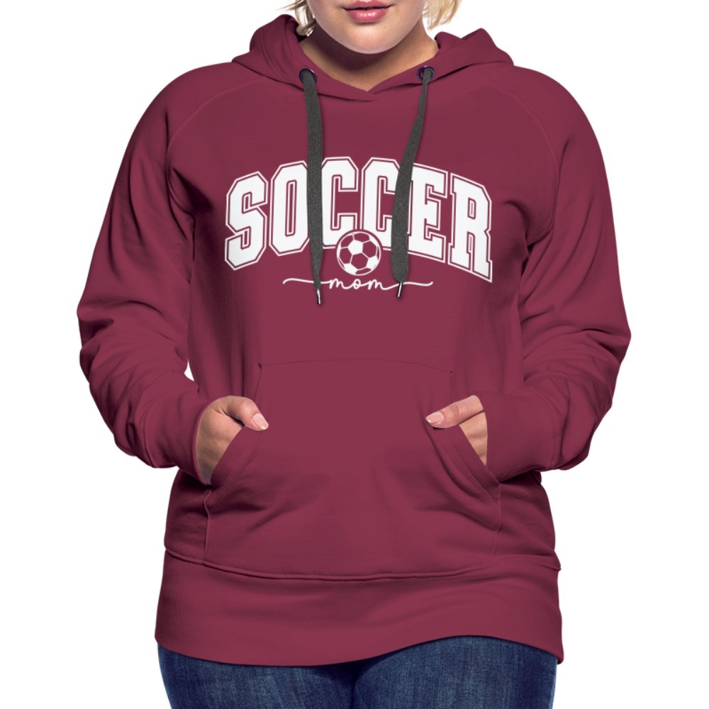 Soccer Mom Women’s Premium Hoodie - burgundy