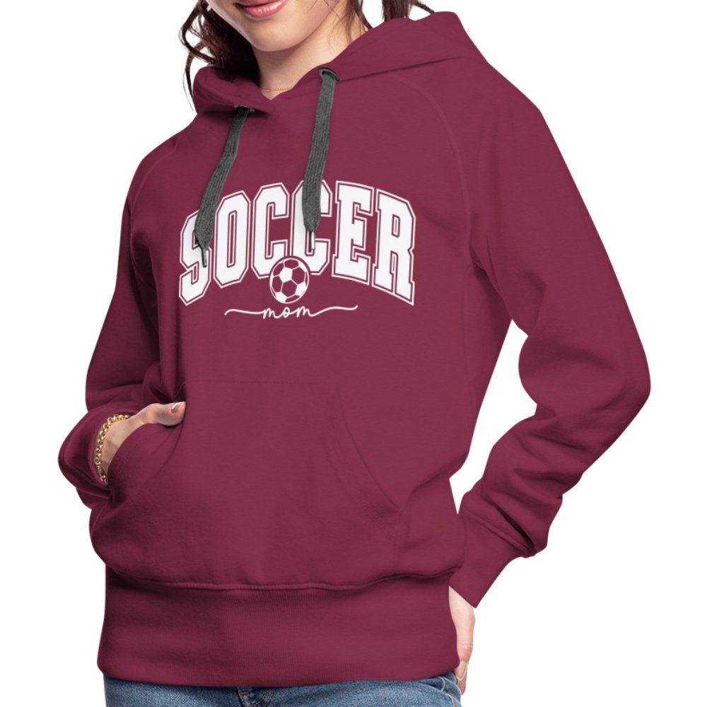 Soccer Mom Women’s Premium Hoodie - burgundy