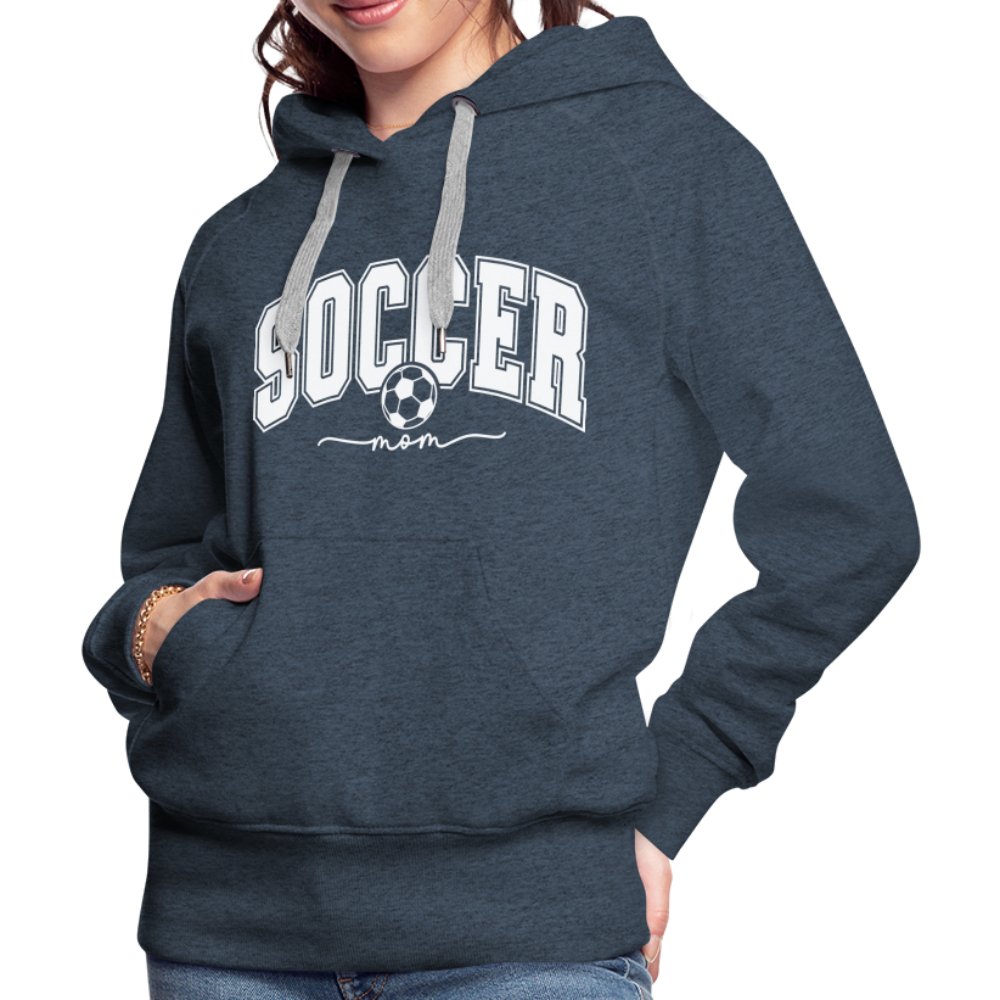 Soccer Mom Women’s Premium Hoodie - heather denim