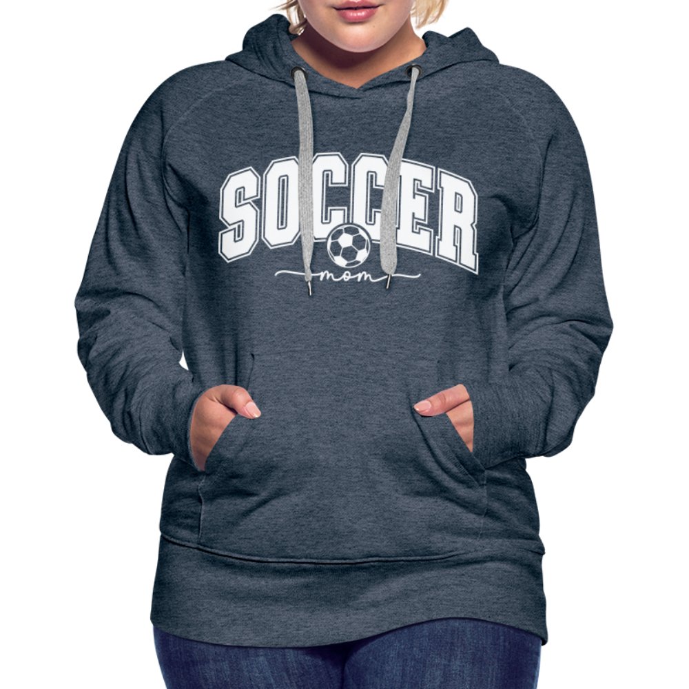 Soccer Mom Women’s Premium Hoodie - heather denim