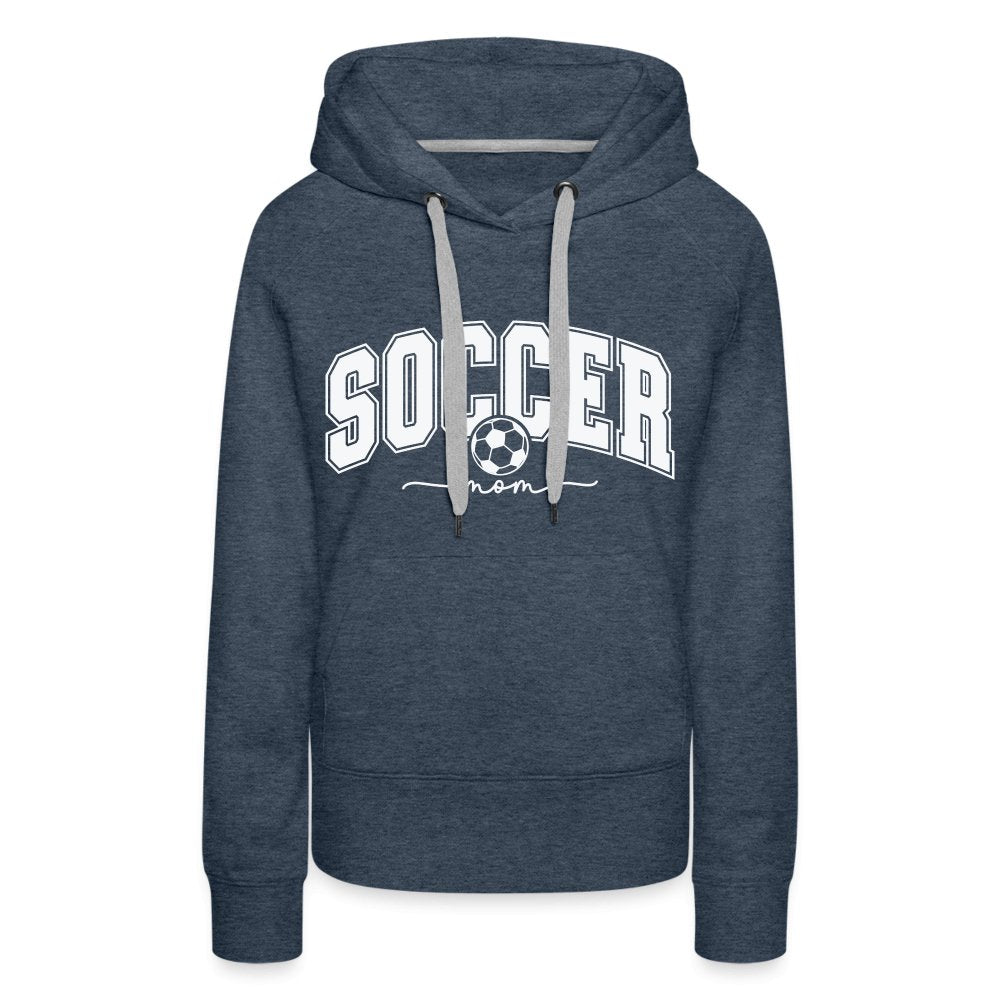 Soccer Mom Women’s Premium Hoodie - heather denim