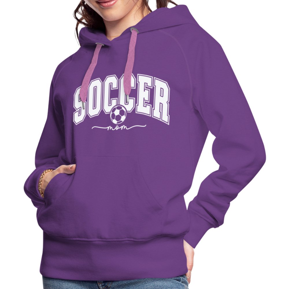 Soccer Mom Women’s Premium Hoodie - purple