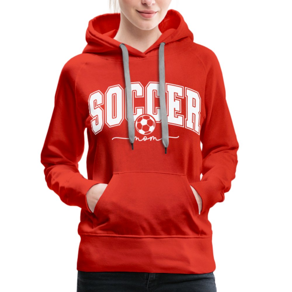 Soccer Mom Women’s Premium Hoodie - red