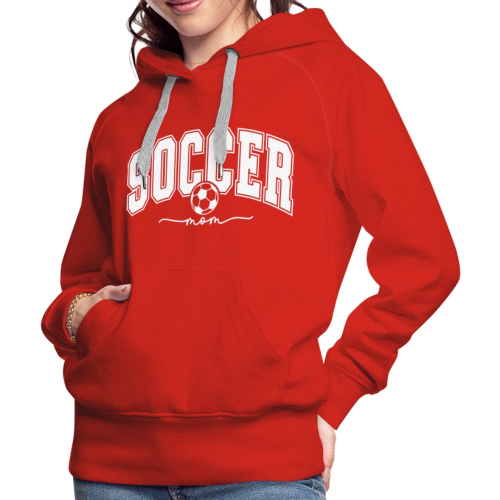 Soccer Mom Women’s Premium Hoodie - red