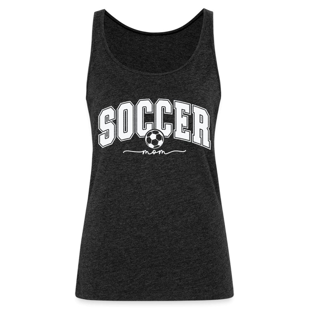 Soccer Mom Women’s Premium Tank Top - charcoal grey