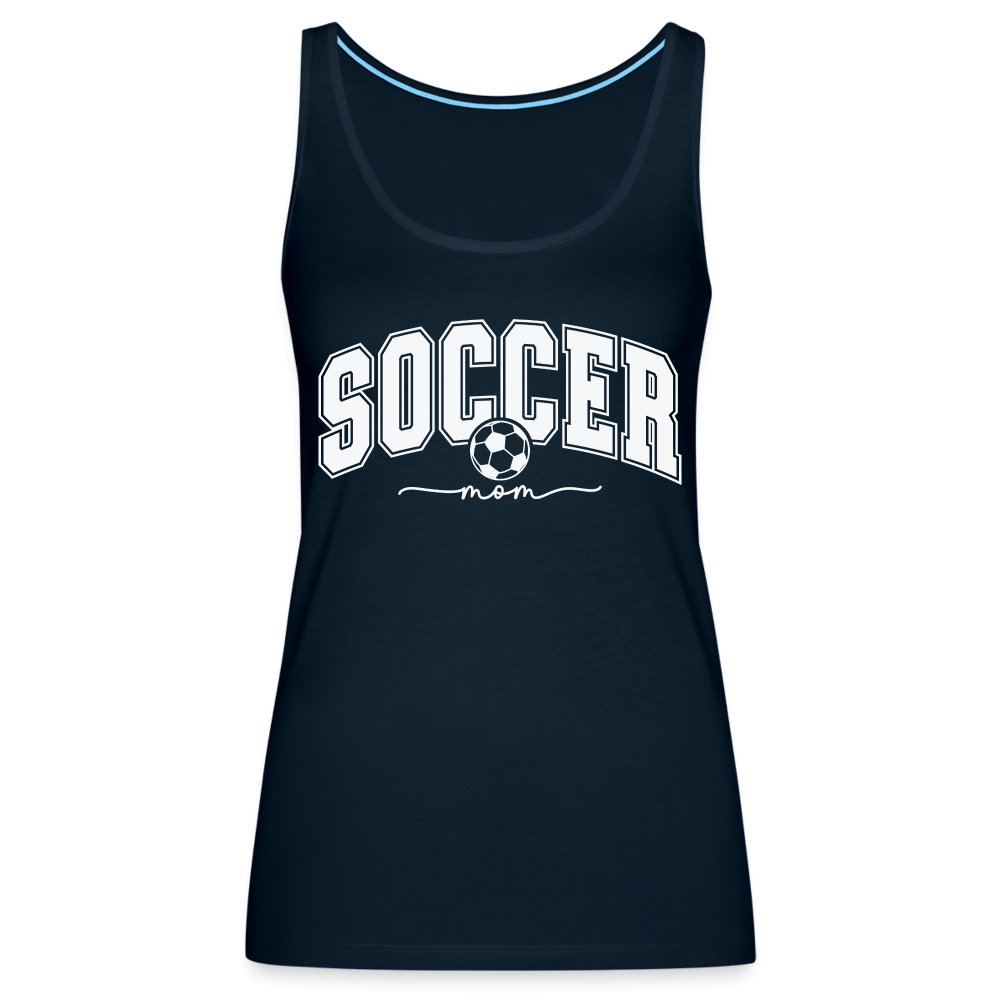 Soccer Mom Women’s Premium Tank Top - deep navy