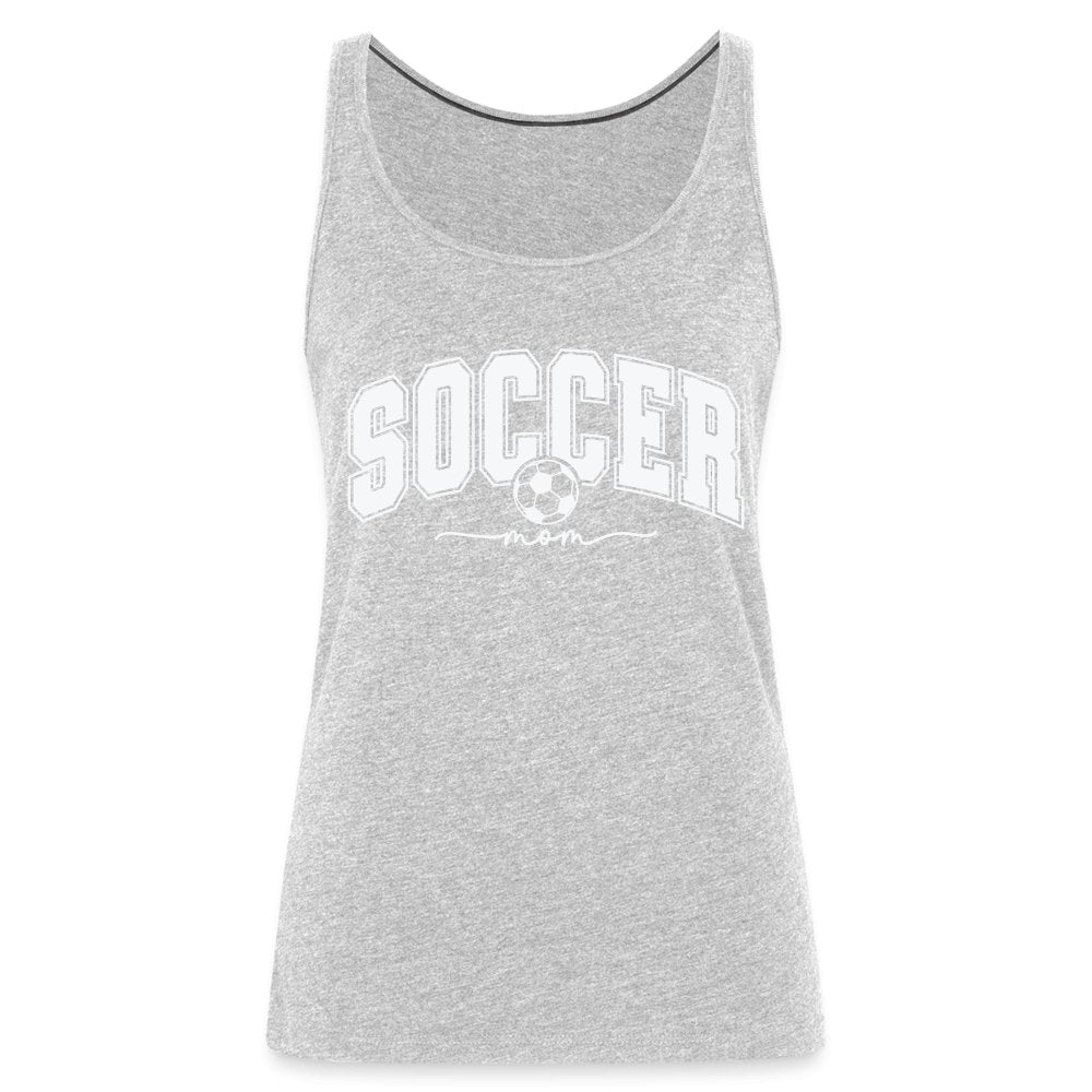 Soccer Mom Women’s Premium Tank Top - heather gray