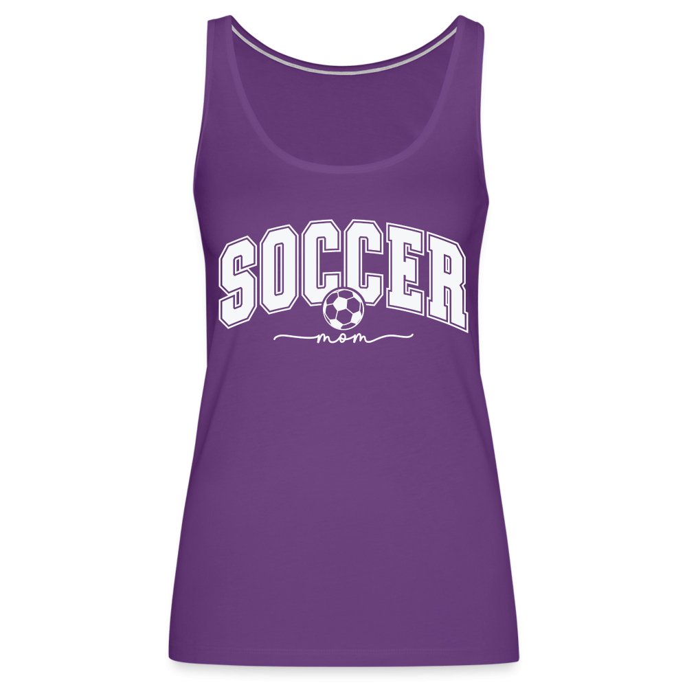 Soccer Mom Women’s Premium Tank Top - purple