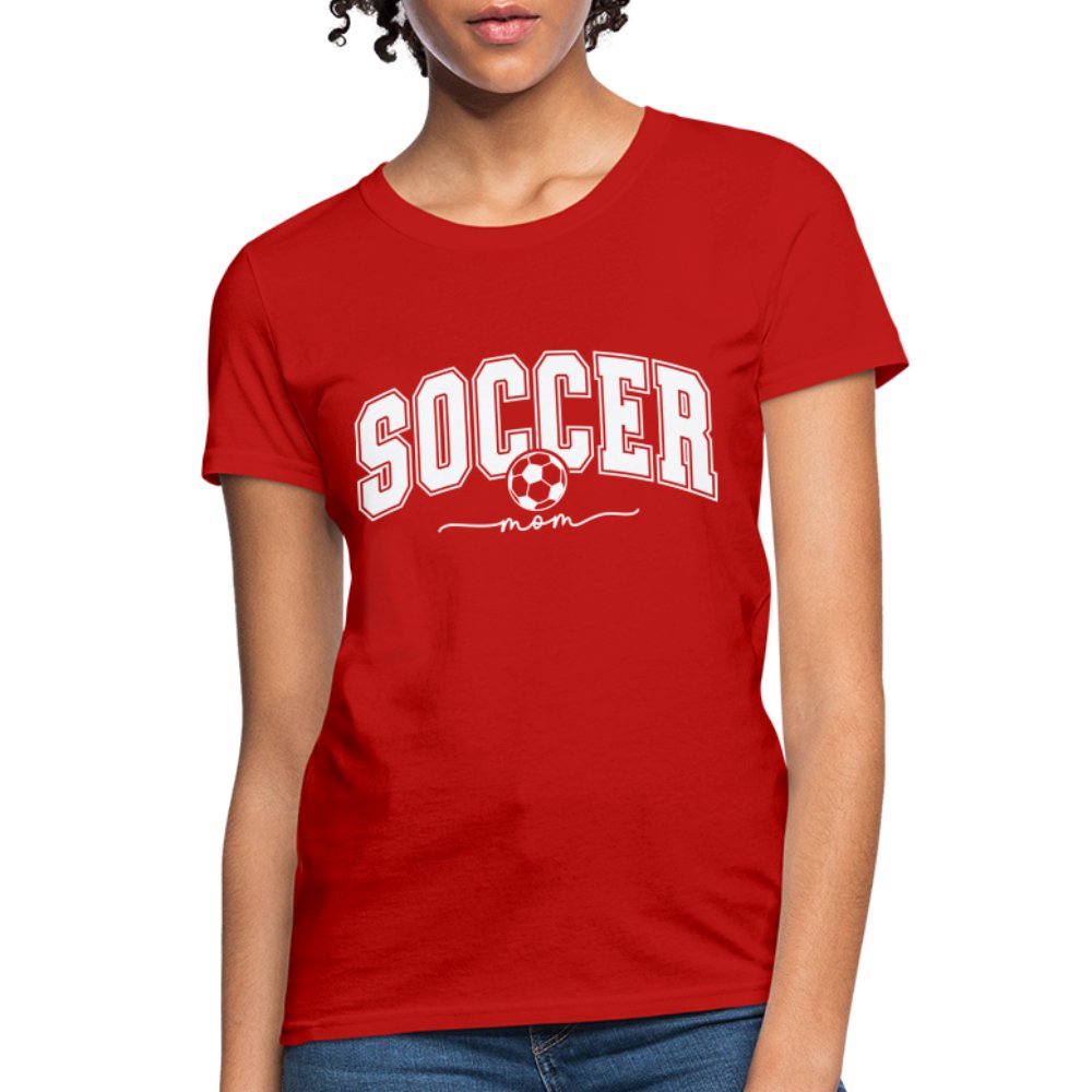 Soccer Mom Women's T-Shirt - red