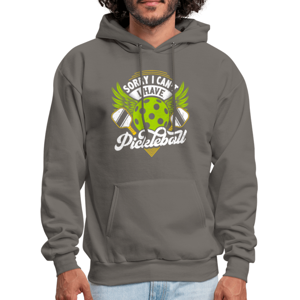 Sorry I Can't I Have Pickleball Hoodie - asphalt gray