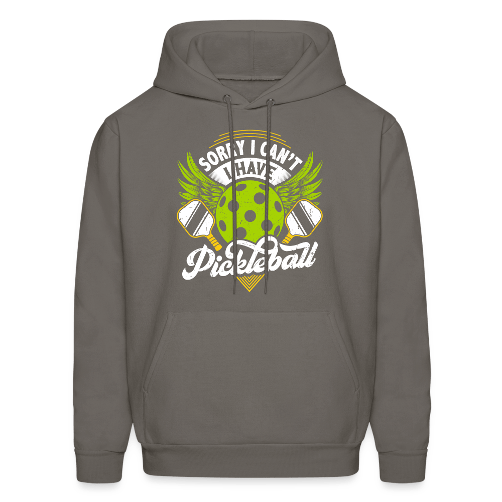 Sorry I Can't I Have Pickleball Hoodie - asphalt gray