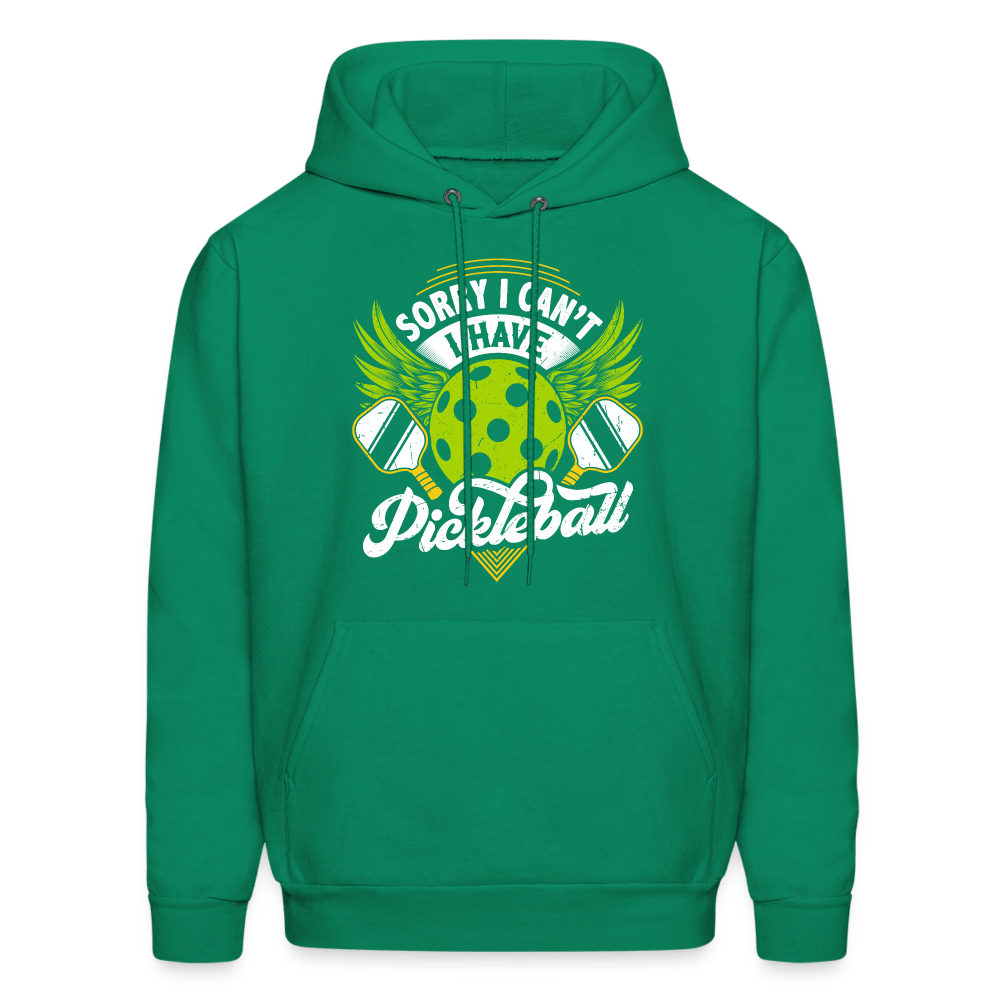 Sorry I Can't I Have Pickleball Hoodie - kelly green