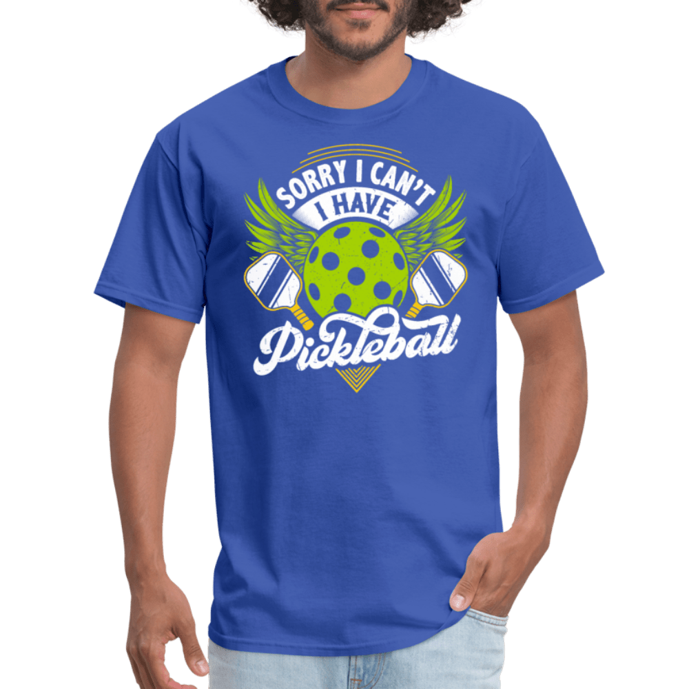 Sorry I Can't I Have Pickleball T-Shirt - royal blue