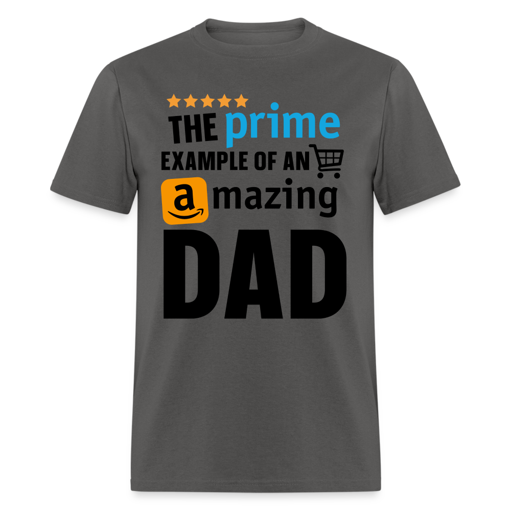The Prime Example of an Amazing DAD T-Shirt - charcoal